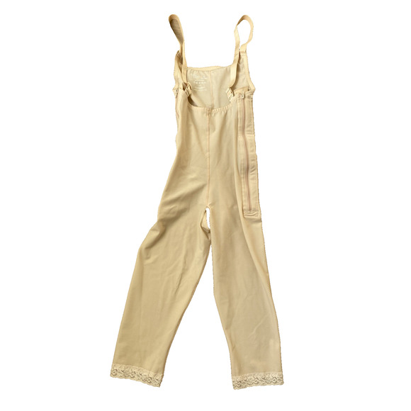 Isavela Beige Full Body Shapewear Bodysuit S High Compression Post Surgery Zip - Picture 5 of 12